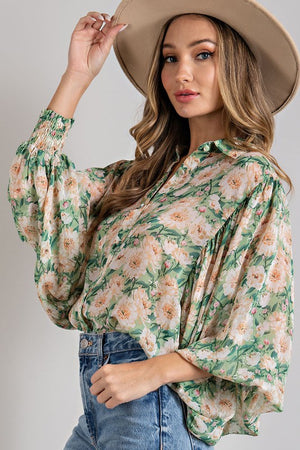 So Summer Floral Print Blouse
