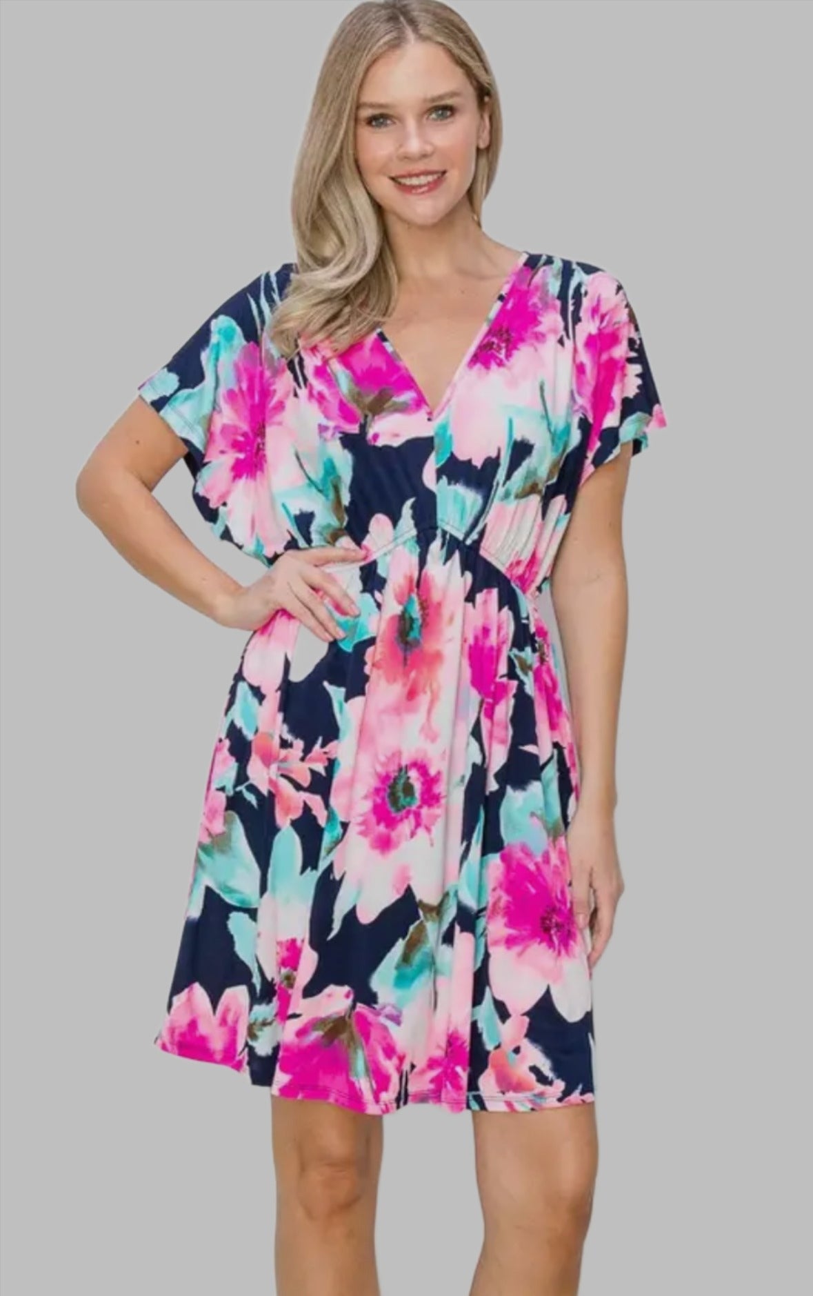 Peek-A-Boo Floral Dress