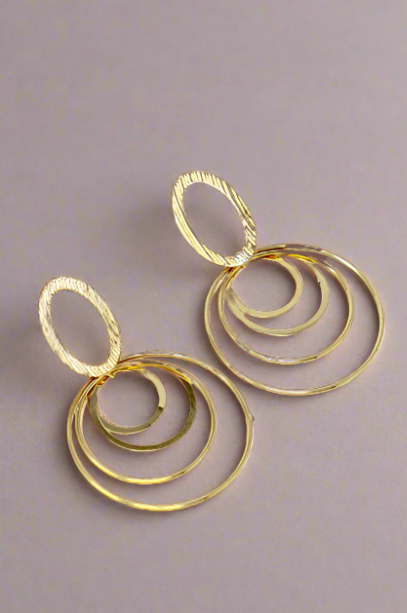 The Mia Gold Hoops - Sweet Teens Shop