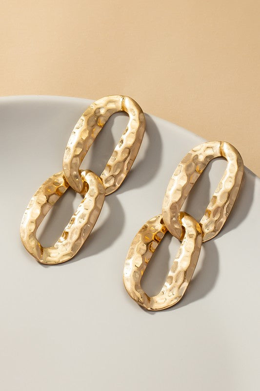 Nailed It Chunky Link Earrings