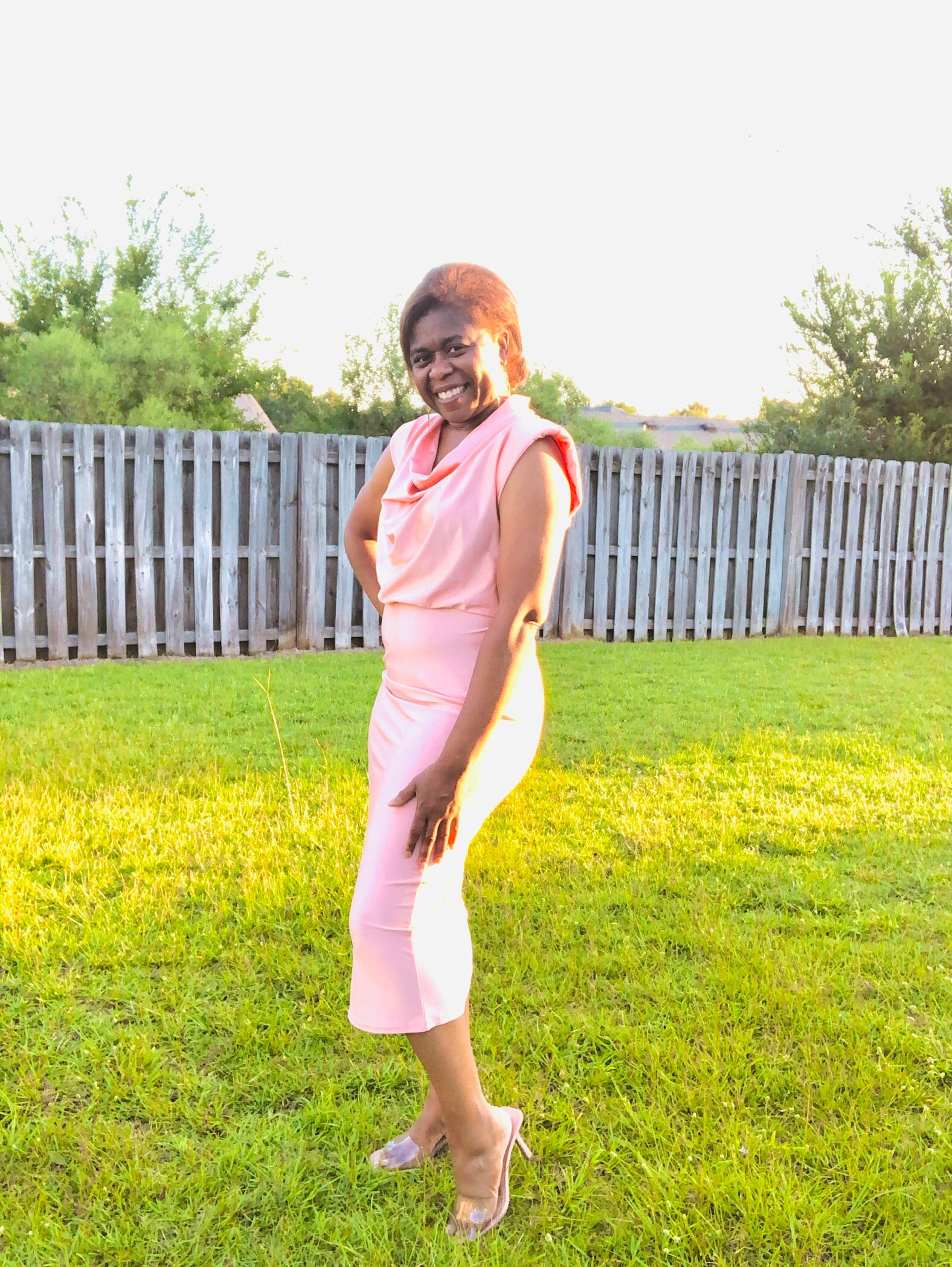 Cheers to You Champagne Dress