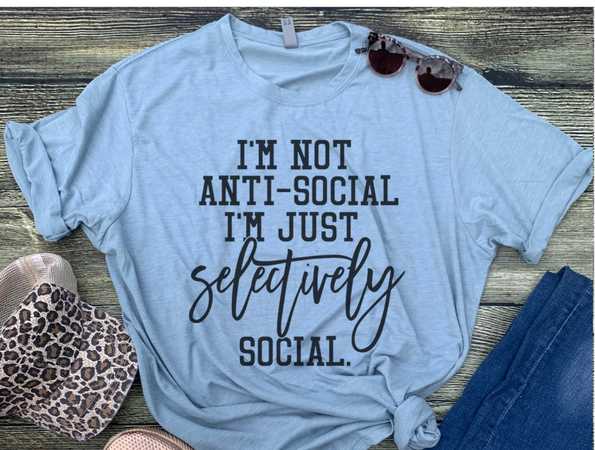 Selectively Social Graphic Tshirt