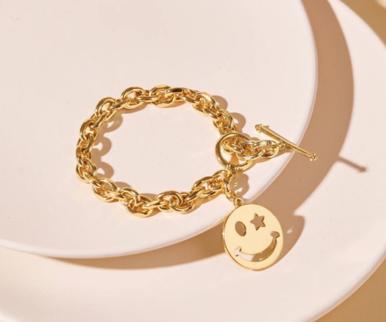 Smily Face Charm Bracelet