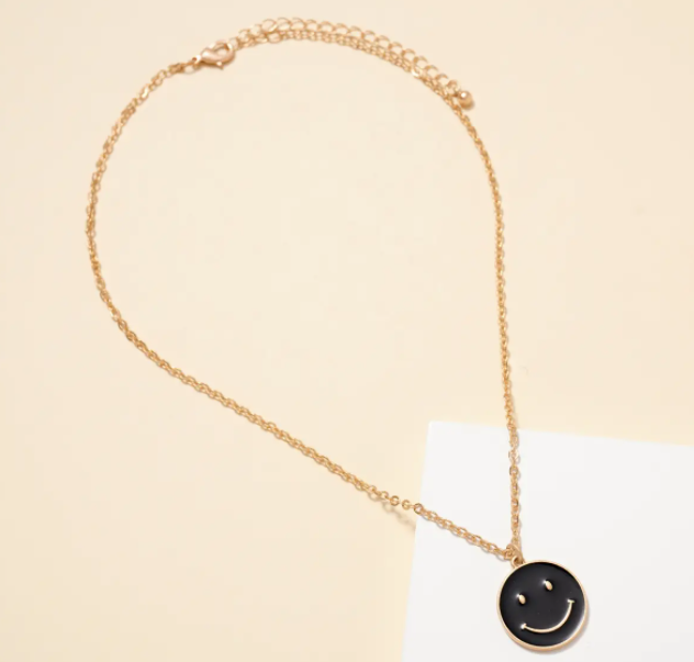 Smiley Face Charm Necklace