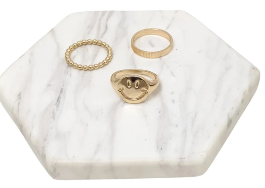 Smiley Ring Set