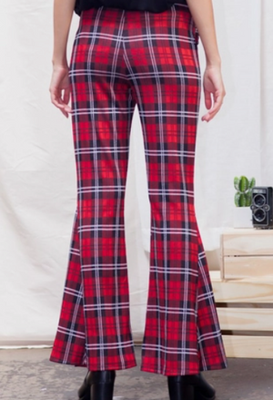Patricia Plaid Bell Bottoms