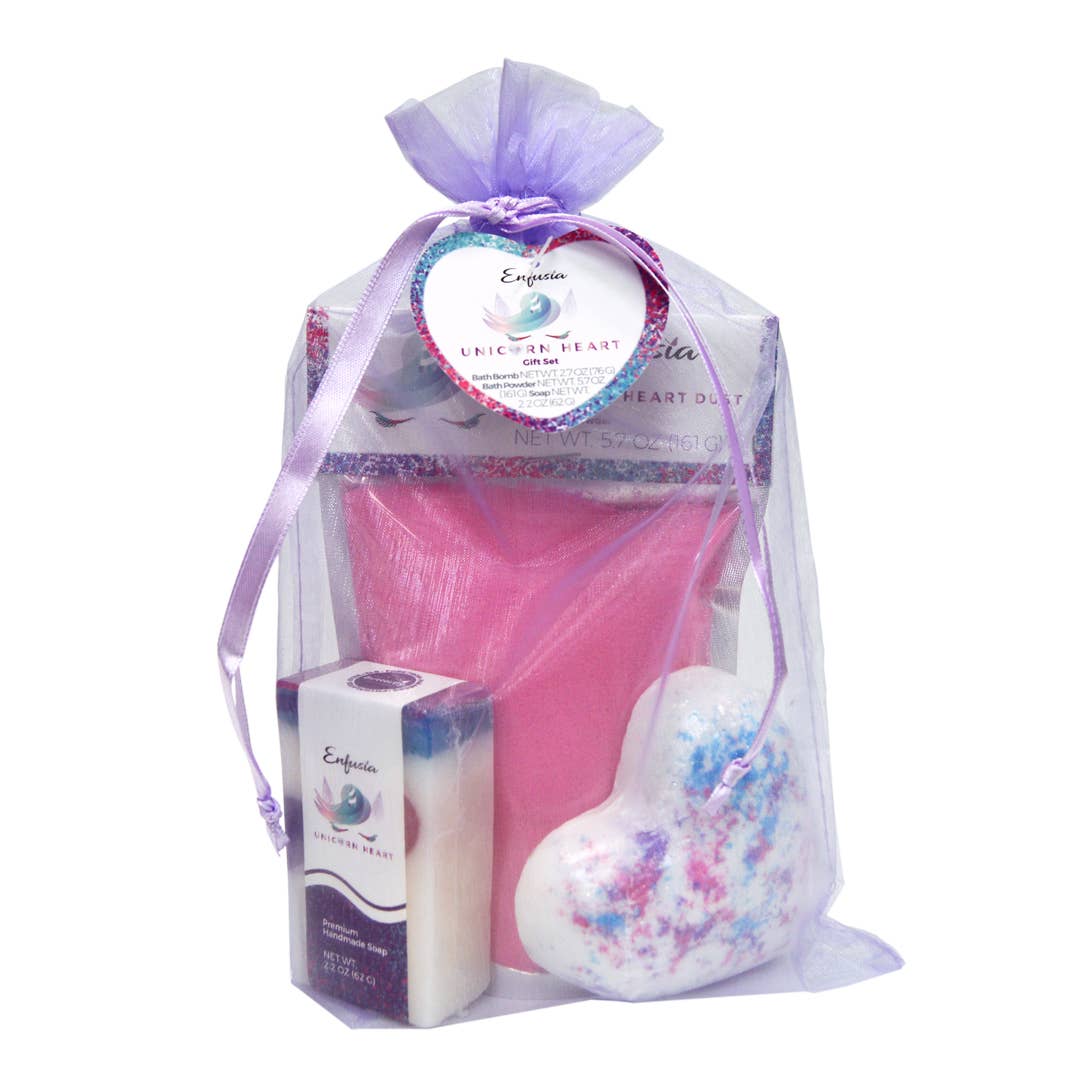 Unicorn Heart Bath Gift Set